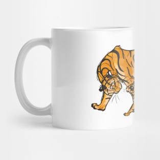 Illustrated Tiger Mama & Cub Mug